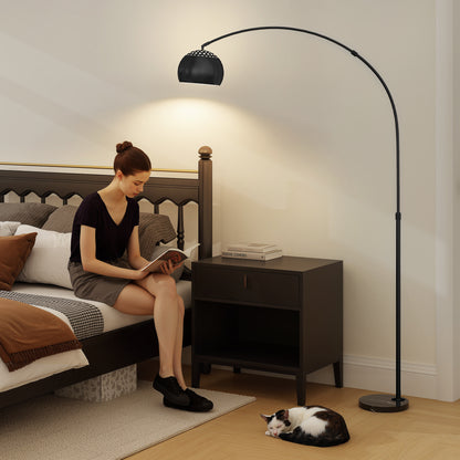 LightGlow Arc Floor Lamp - Black