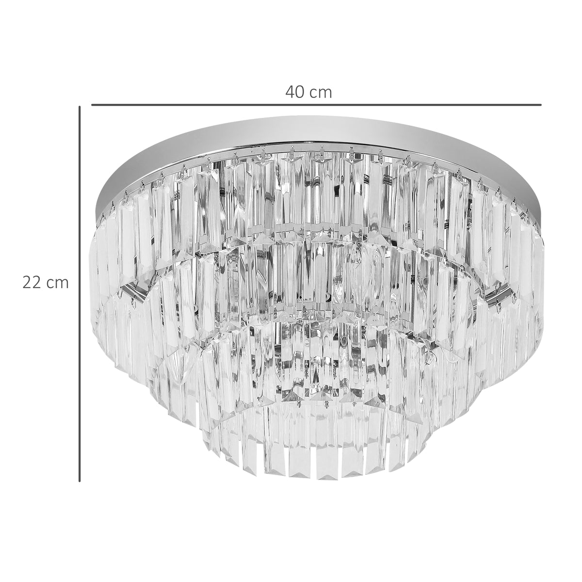 LightGlow Crystallite Ceiling Chandelier