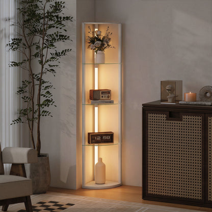 LightGlow Shelf Floor Lamp - Grey