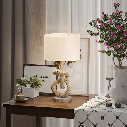 LightGlow Premium Nautical LED Table Lamp with USB Charging Port, Bedside Desk Lamp for Bedroom, Living Room, Home Office