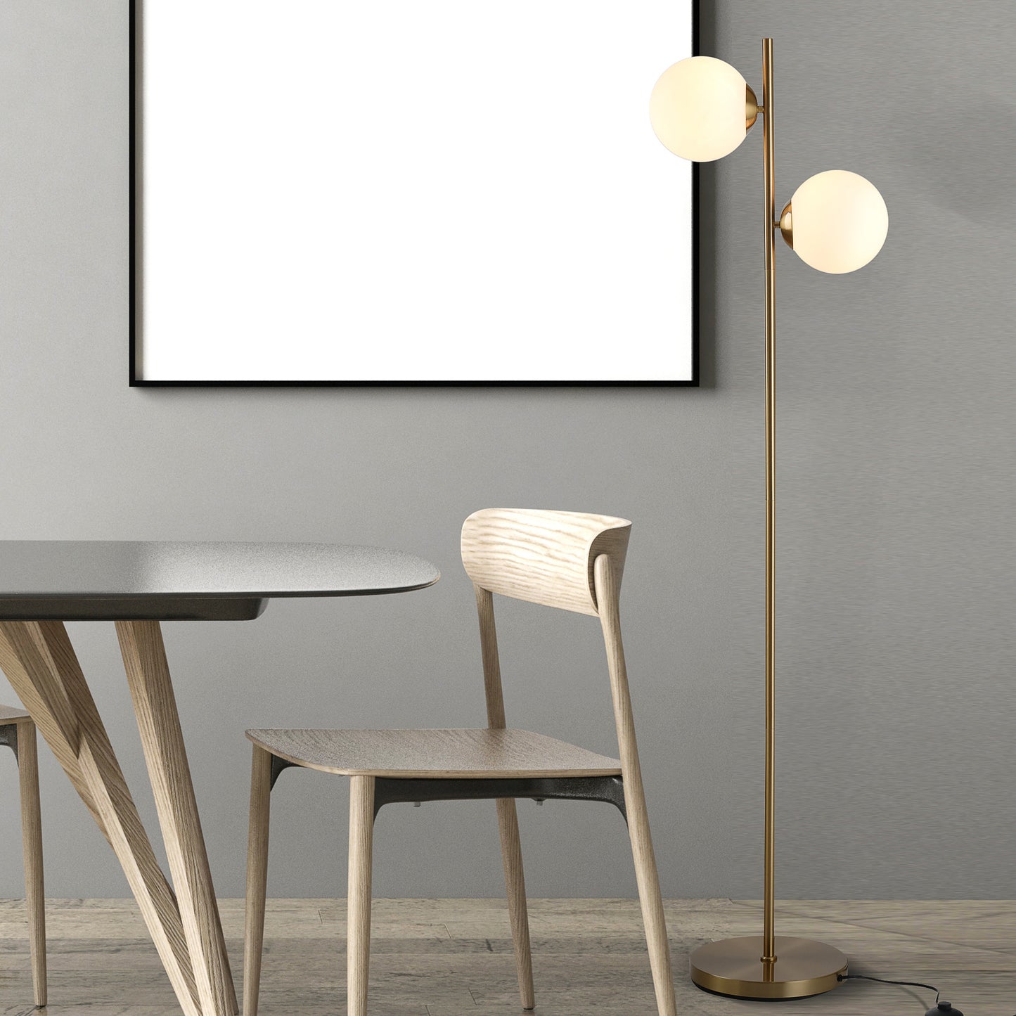 LightGlow Tree Floor Lamp - Gold