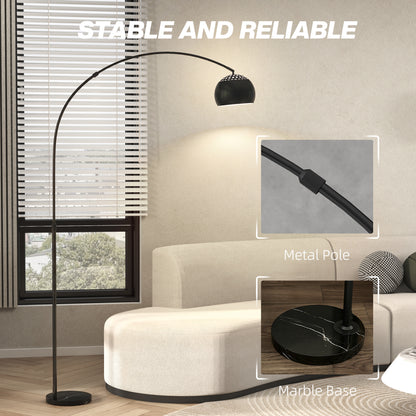LightGlow Arc Floor Lamp - Black