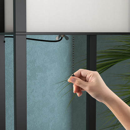 LightGlow 3-Tier Floor Lamp - Black