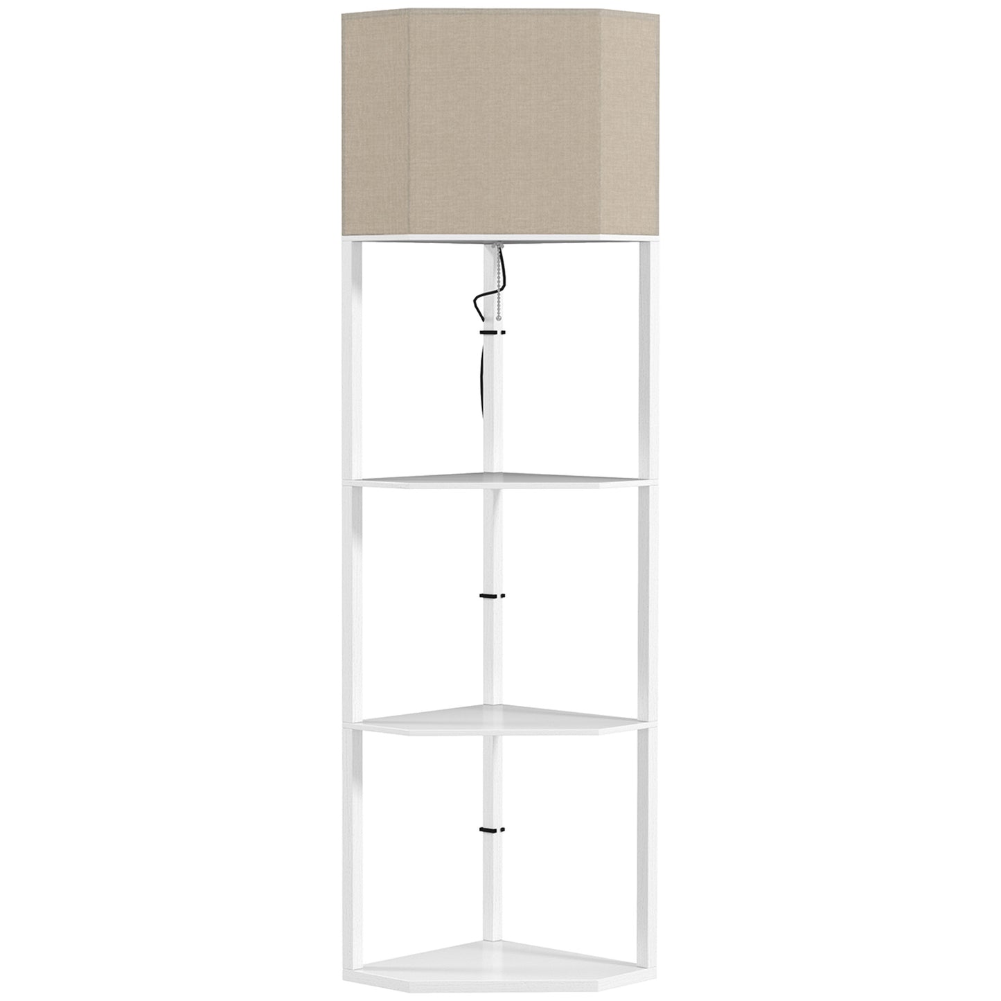 LightGlow Corner Shelf Lamp - White