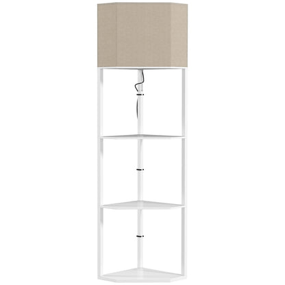 LightGlow Corner Shelf Lamp - White