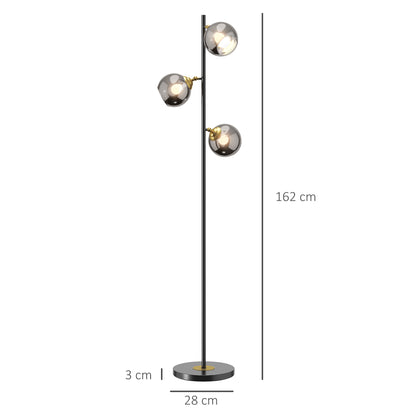 LightGlow Tree Floor Lamp - Grey