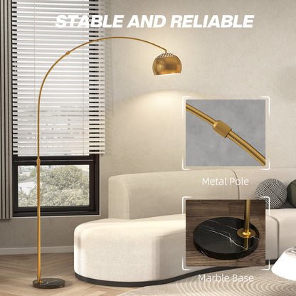 LightGlow Arc Floor Lamp - Gold