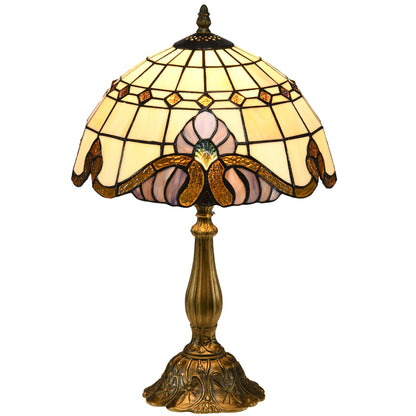 LightGlow Tiffany Stained Glass Lamp