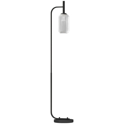 LightGlow Modern Floor Lamp - Black