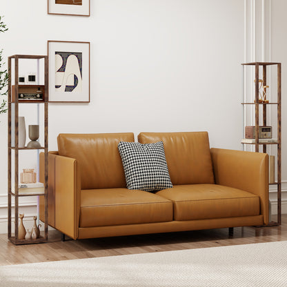 LightGlow RGB Shelf Floor Lamp - Rustic Brown