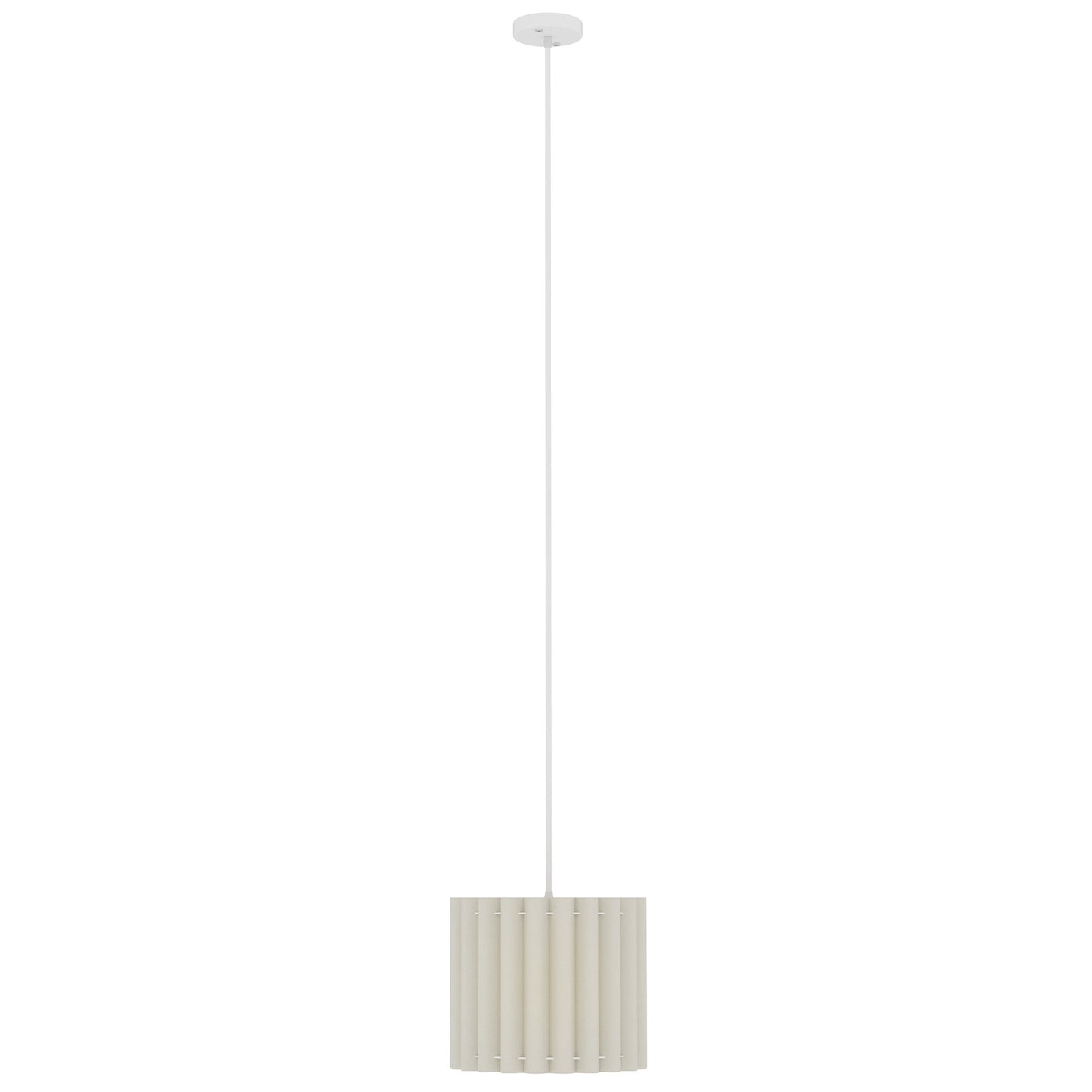 LightGlow Linen Pendant Light - White
