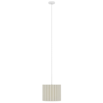 LightGlow Linen Pendant Light - White