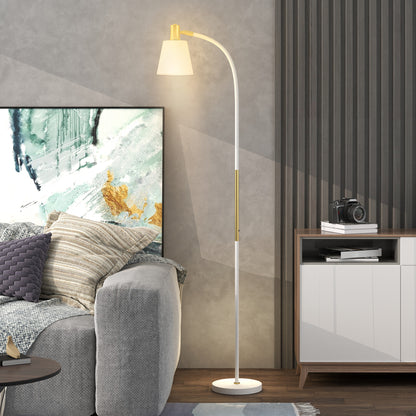 LightGlow Adjustable Floor Lamp - White