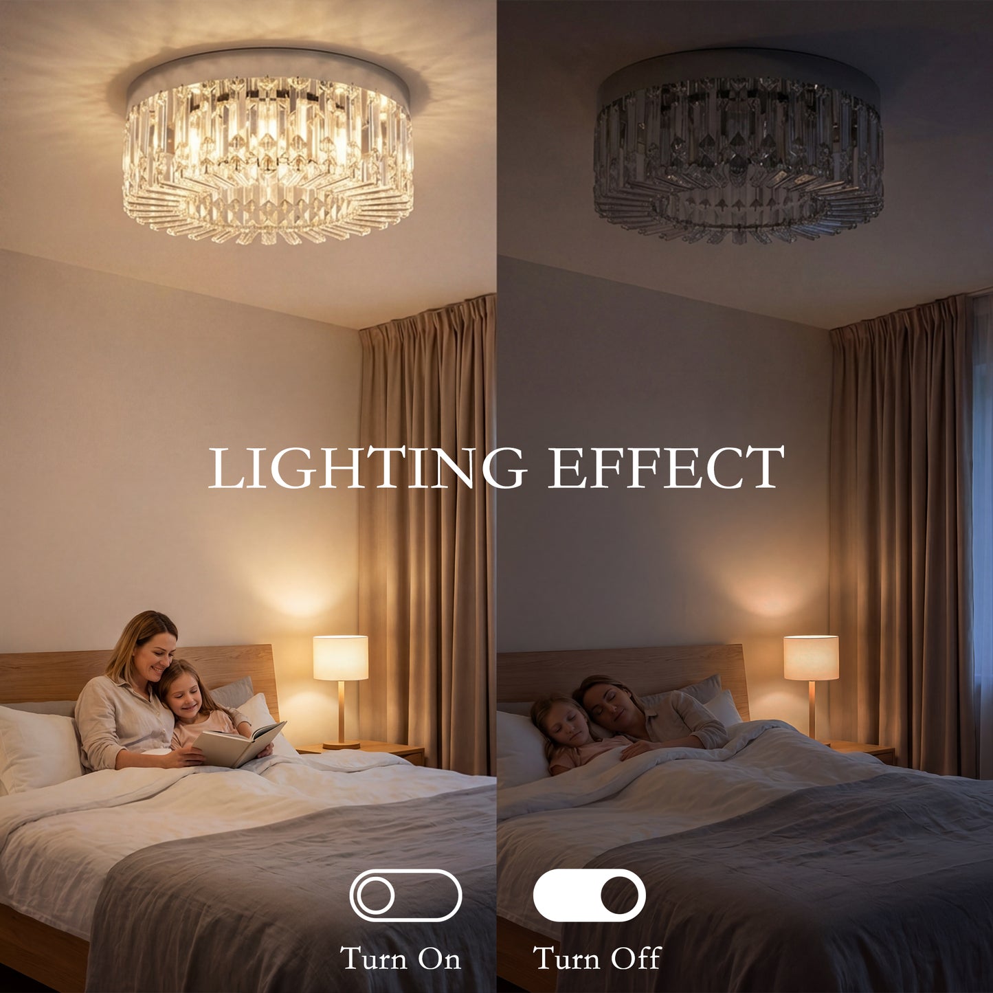 LightGlow Crystal Chandelier - Silver