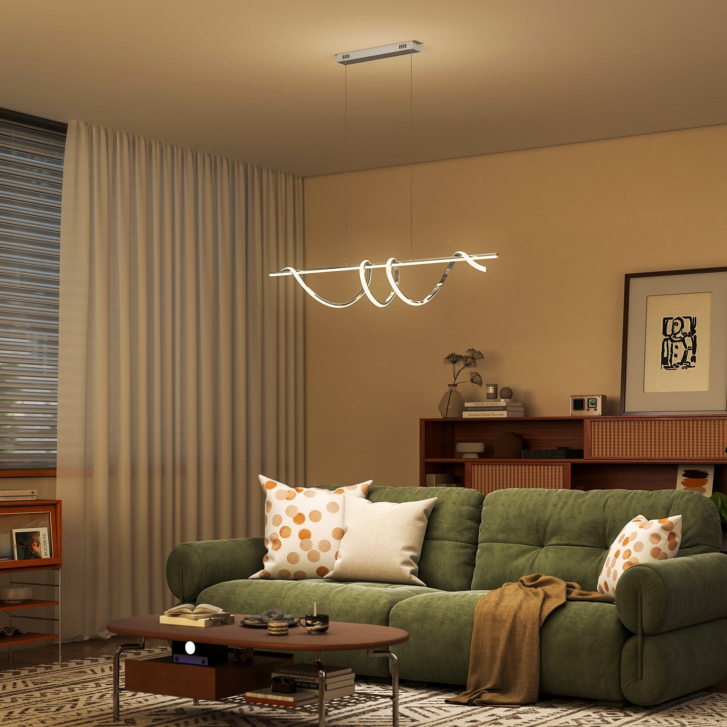 LightGlow 3-Color Pendant Light - Silver