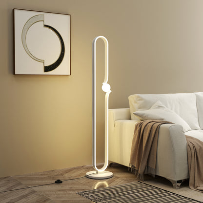 LightGlow LED Floor Lamp - White
