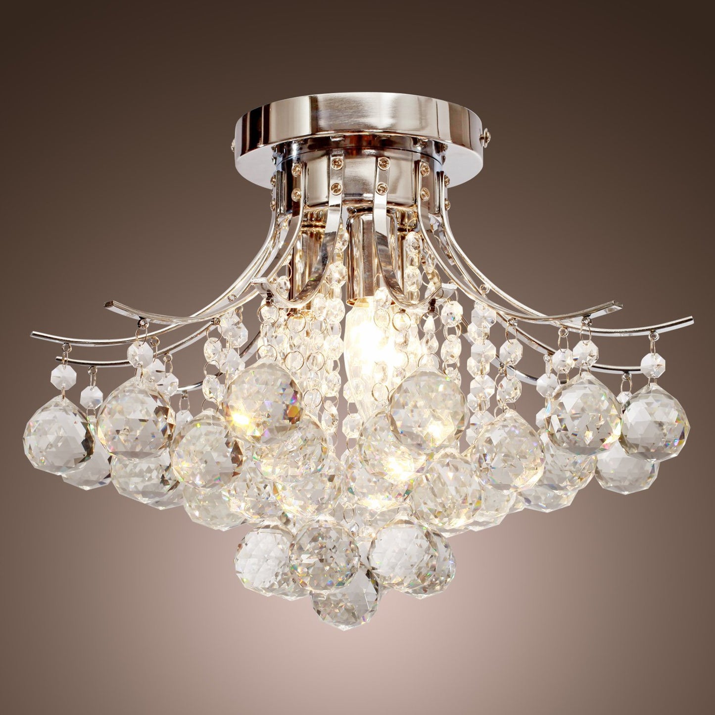 LightGlow Crystal Chandelier