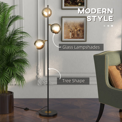 LightGlow Tree Floor Lamp - Grey