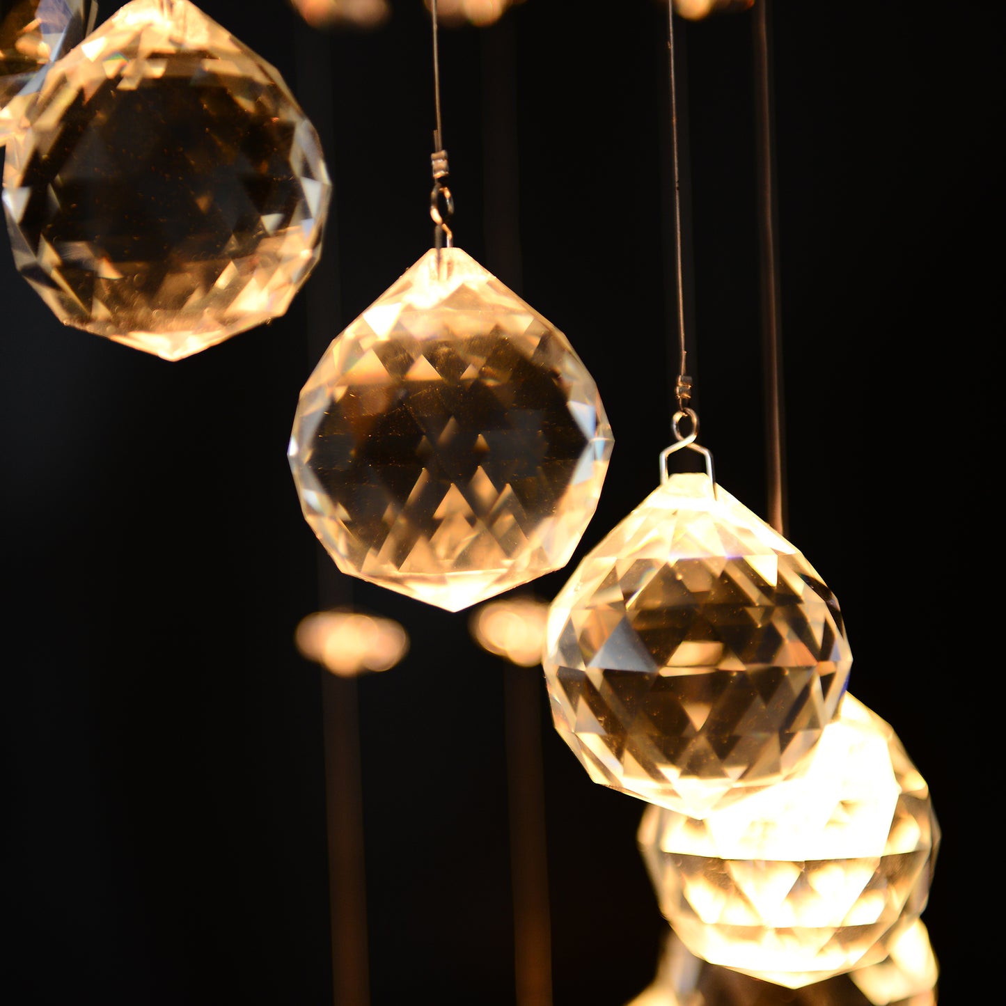 LightGlow Crystal Chandelier - Chrome