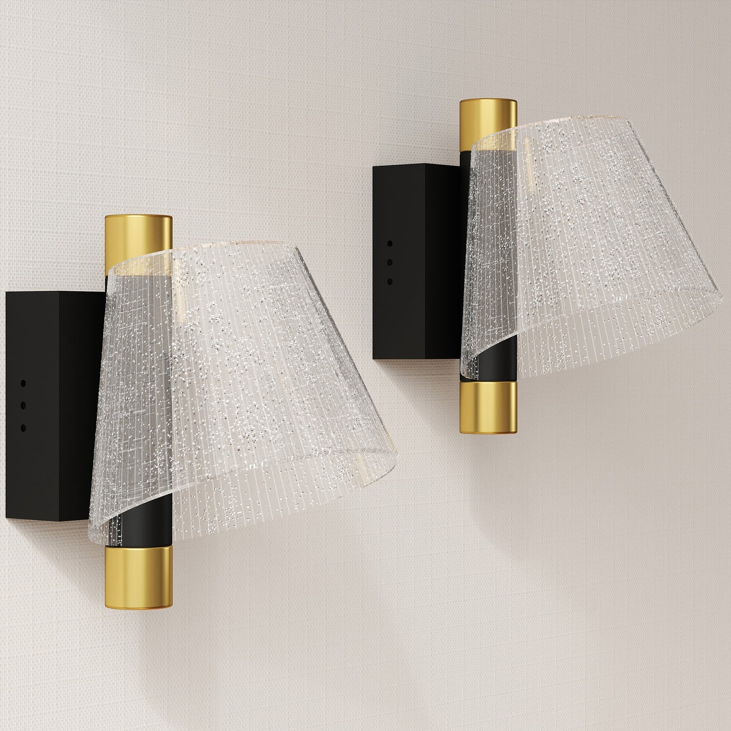LightGlow Starry Wall Lamp - Black