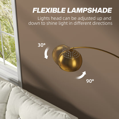 LightGlow Arc Floor Lamp - Gold