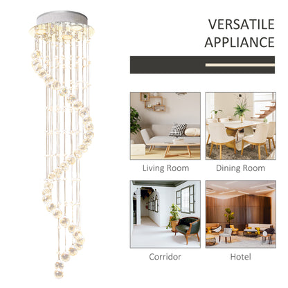 LightGlow Crystal Chandelier - Chrome