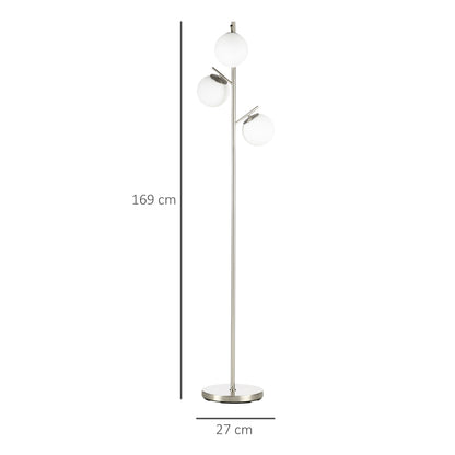 LightGlow Tree Floor Lamp - Silver