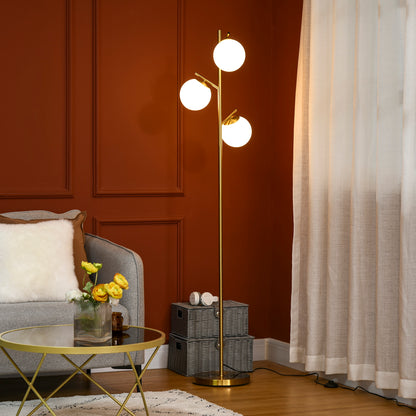 LightGlow Tree Floor Lamp - Gold
