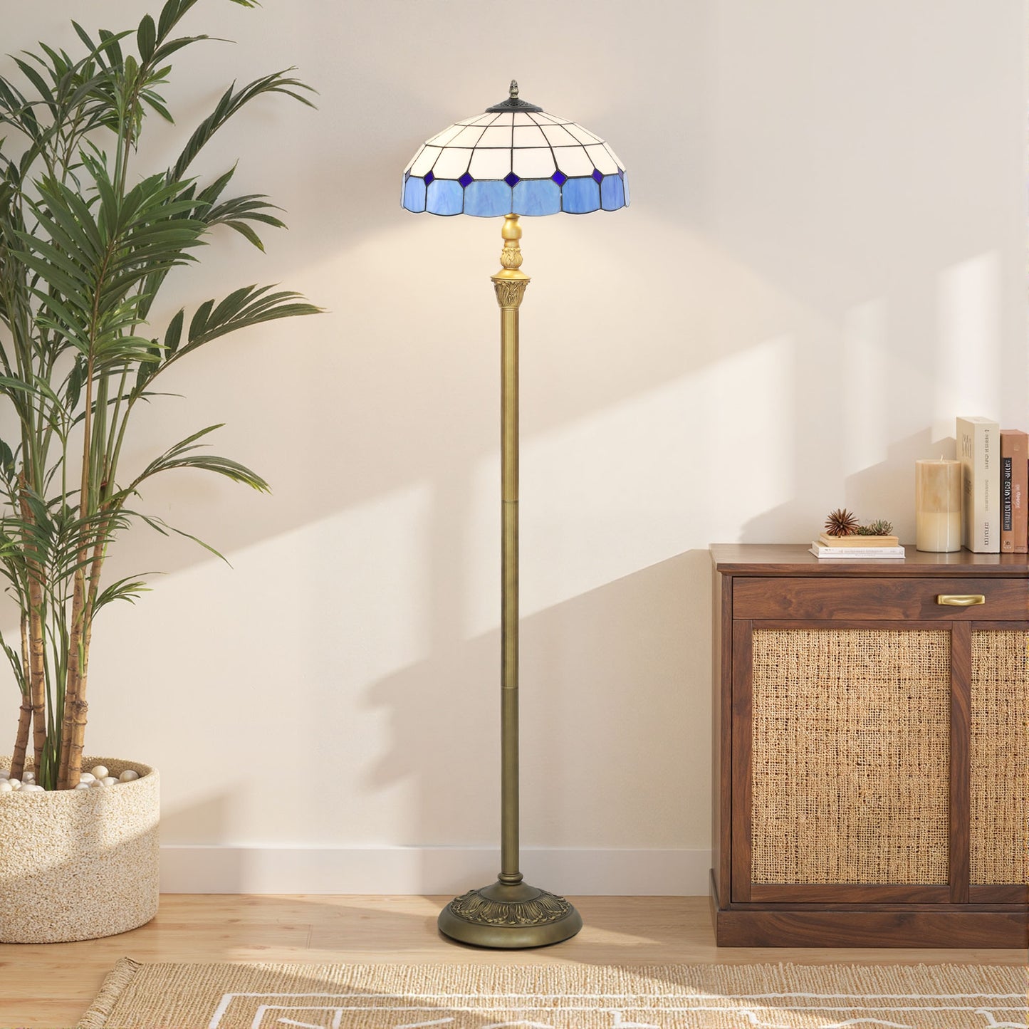 LightGlow Tiffany Lamp - Blue