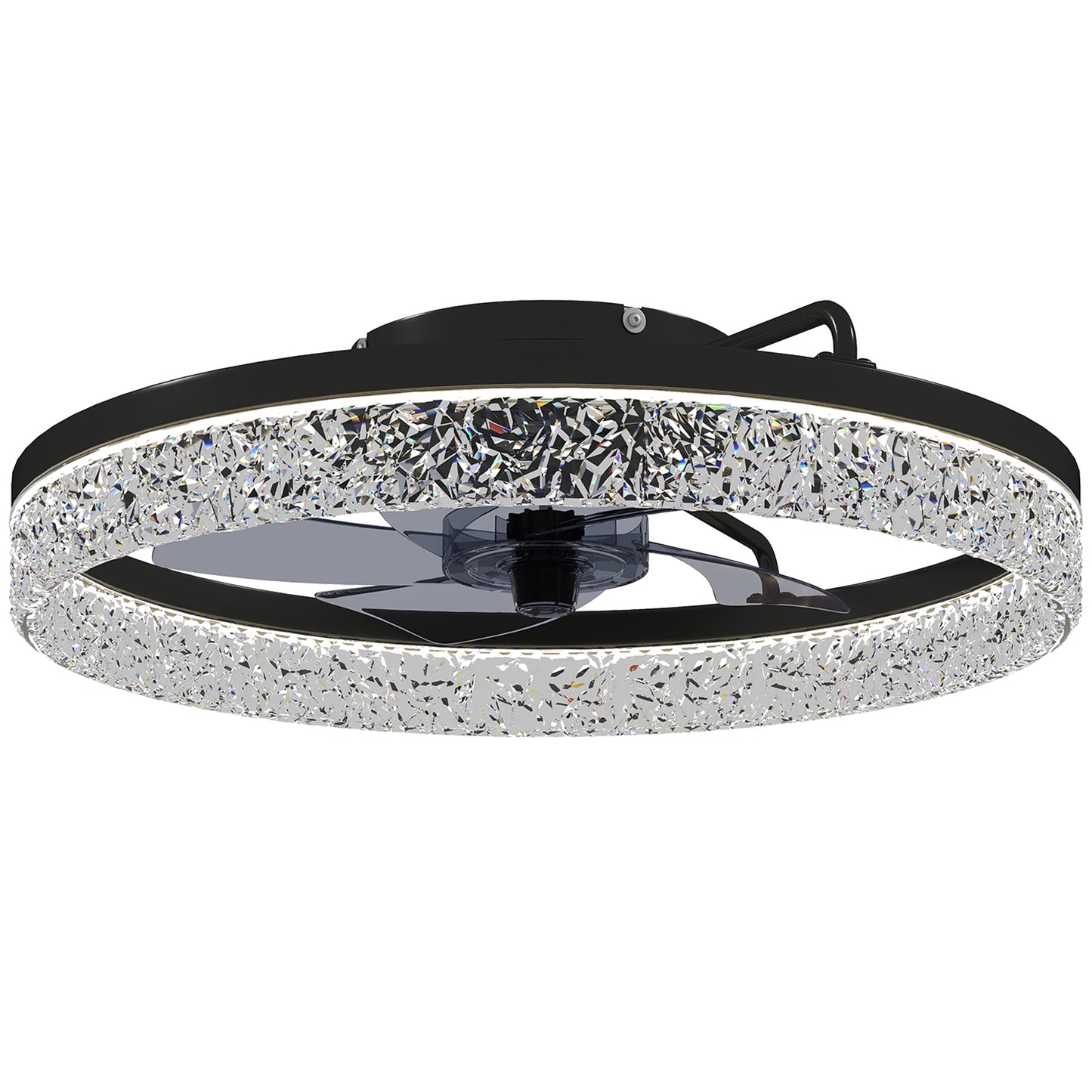 LightGlow Dimmable LED Ceiling Fan - Black