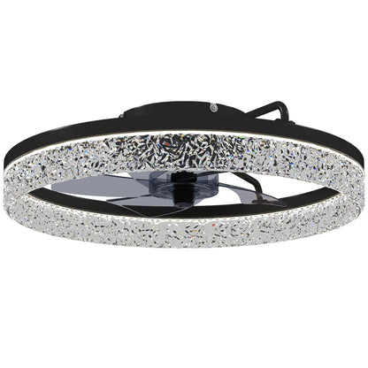 LightGlow Dimmable LED Ceiling Fan - Black