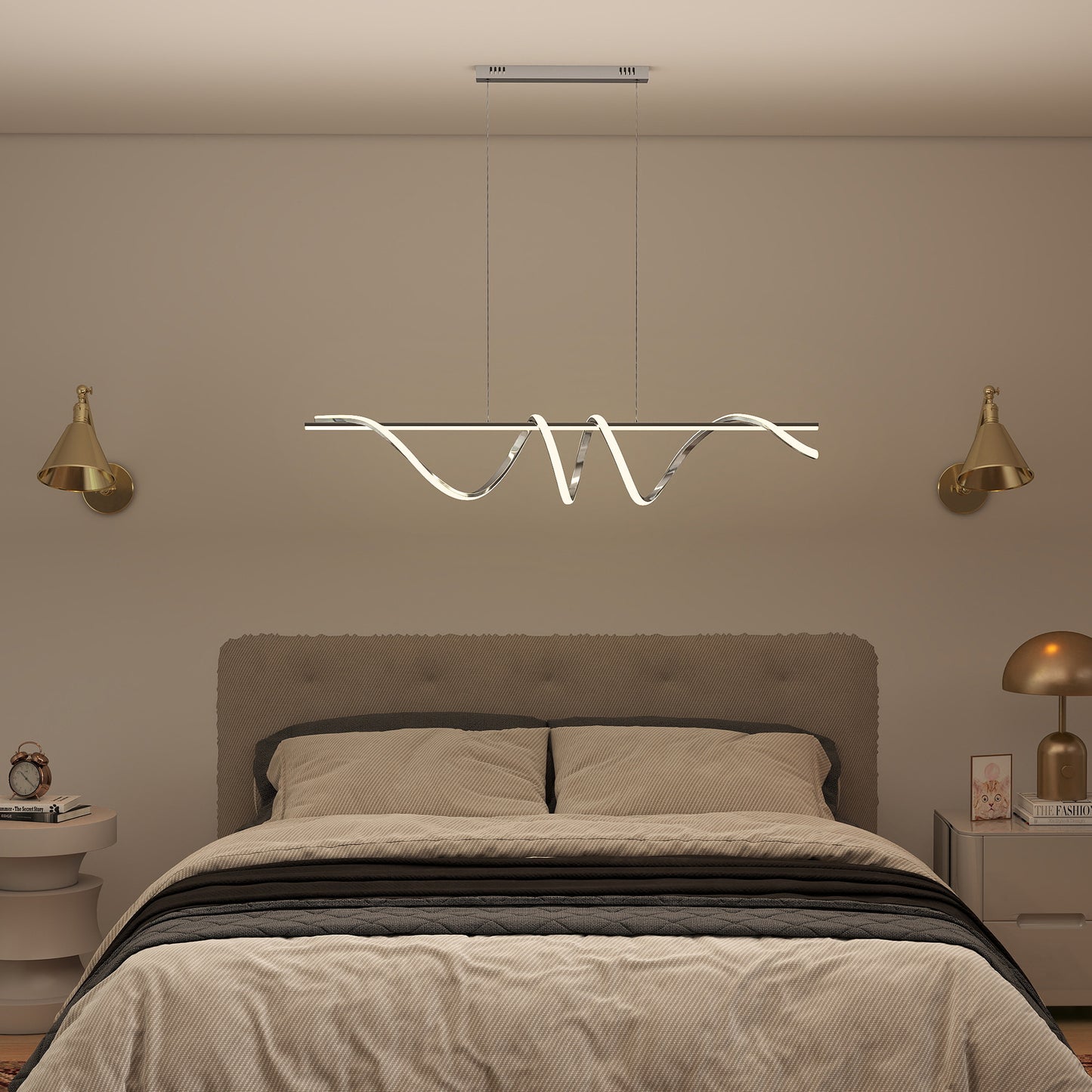 LightGlow 3-Color Pendant Light - Silver