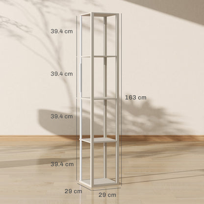 LightGlow RGB Shelf Floor Lamp - Oak
