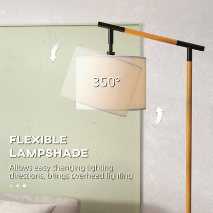 LightGlow Rotating Floor Lamp - Brown