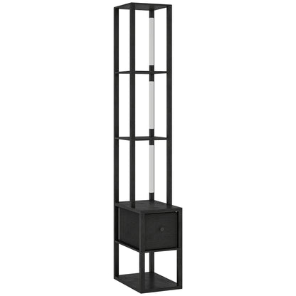 LightGlow Shelf Floor Lamp - Black