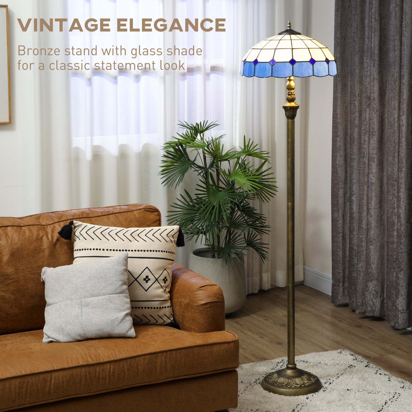 LightGlow Tiffany Lamp - Blue