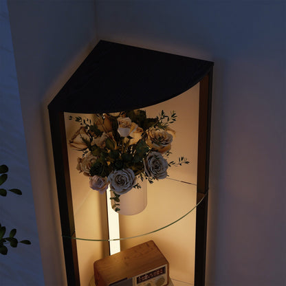 LightGlow Shelf Floor Lamp - Black