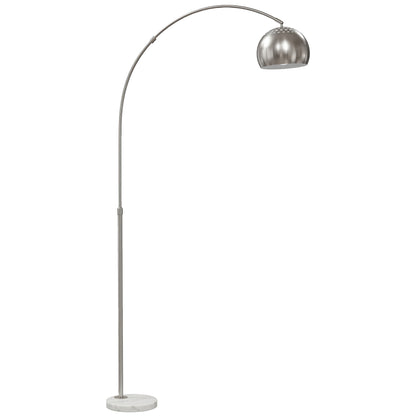 LightGlow Arc Floor Lamp - Black/Silver