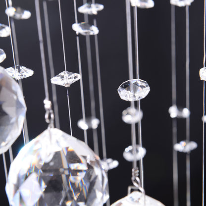 LightGlow Crystal Chandelier - Chrome
