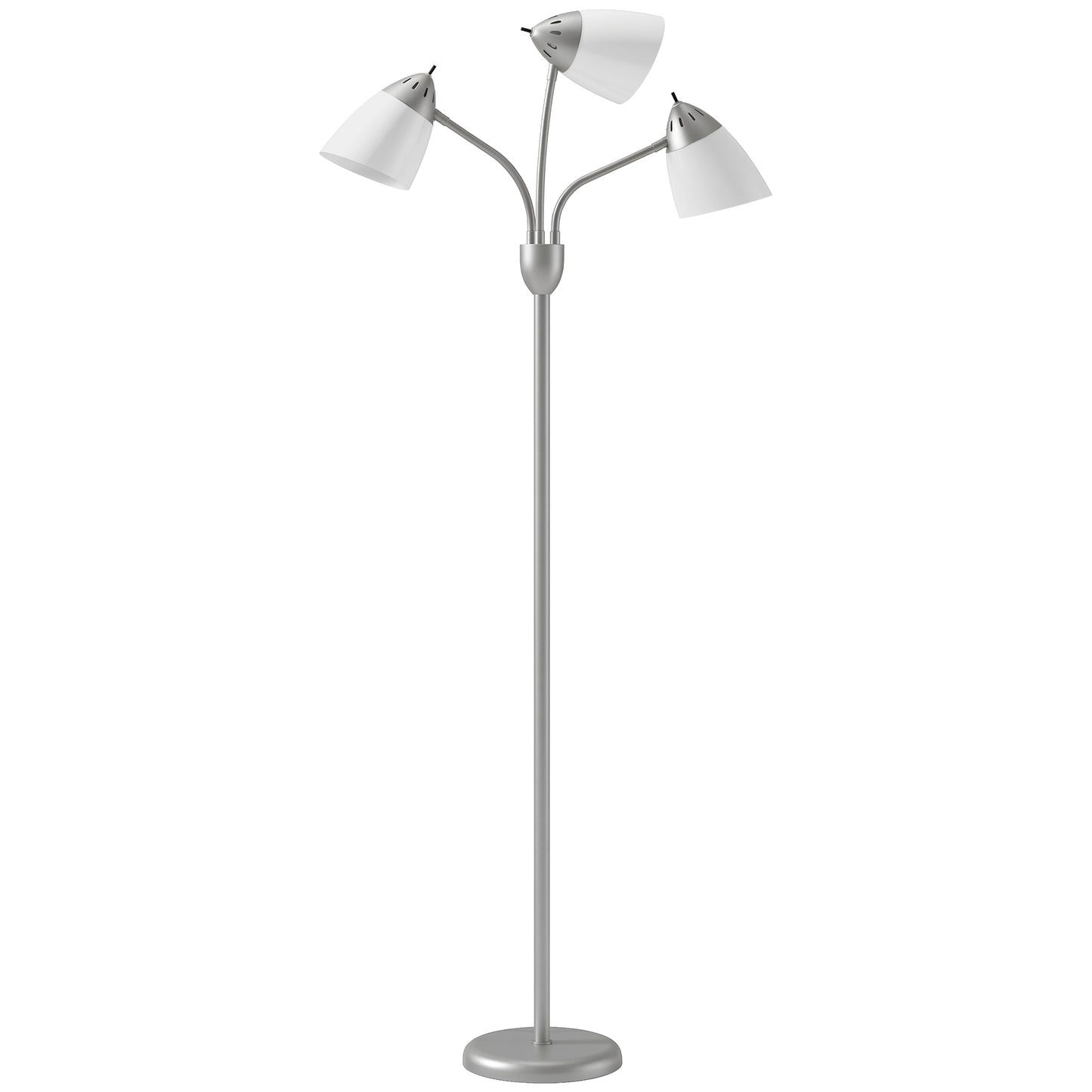 LightGlow Arc Floor Lamp - Silver