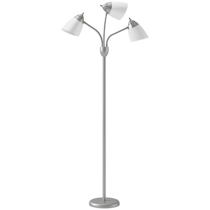 LightGlow Arc Floor Lamp - Silver