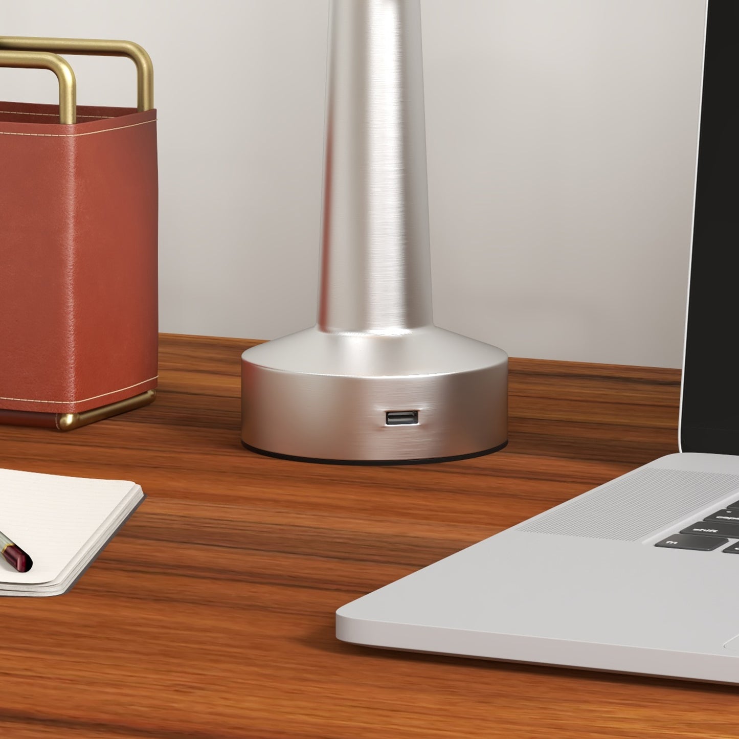 LightGlow Cordless Touch Lamp - Silver