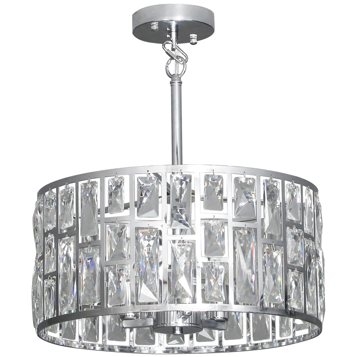 LightGlow Crystallite Chandelier - Silver