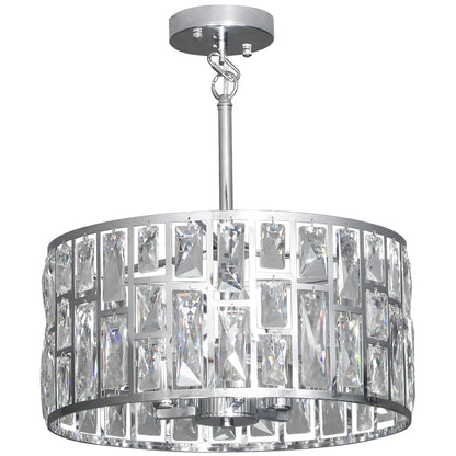 LightGlow Crystallite Chandelier - Silver