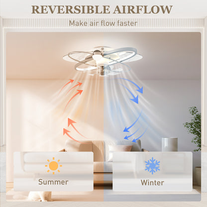 LightGlow Ceiling Fan Light - Silver