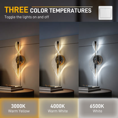 LightGlow Spiral Wall Lamp - Gold