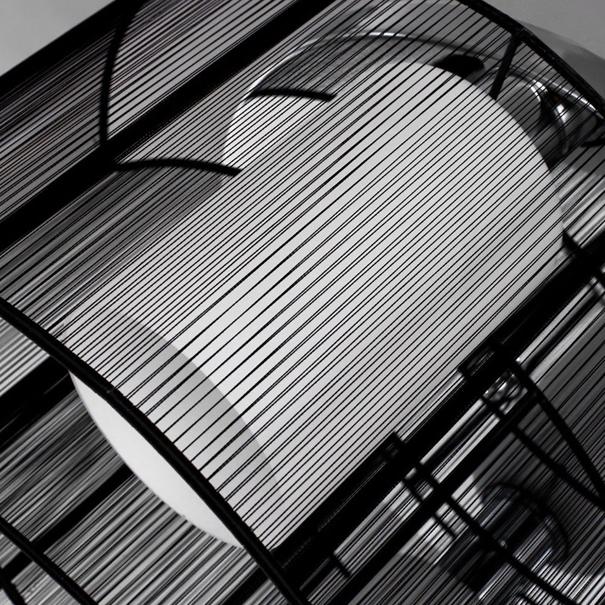 LightGlow Modern Chandelier - White Black