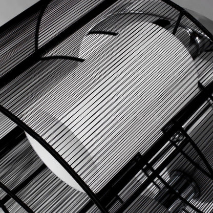 LightGlow Modern Chandelier - White Black