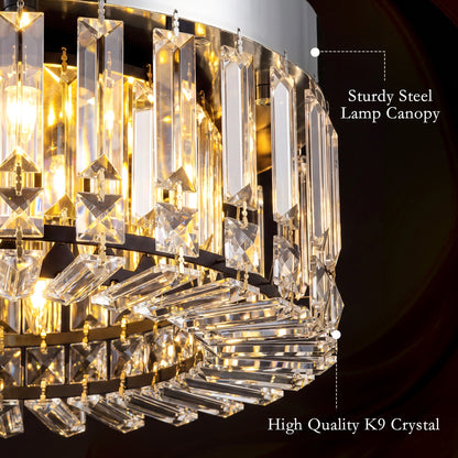 LightGlow Crystal Chandelier - Silver