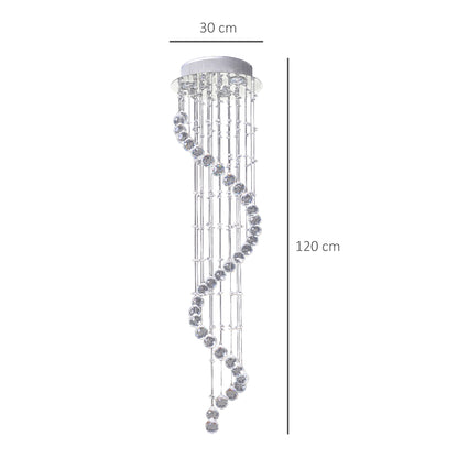 LightGlow Crystal Chandelier - Chrome